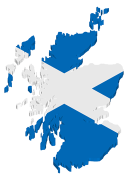map of Scotland garage doors delivery